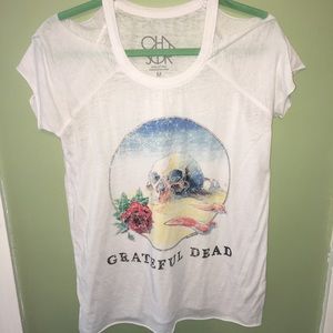Cool distressed Grateful Dead tee